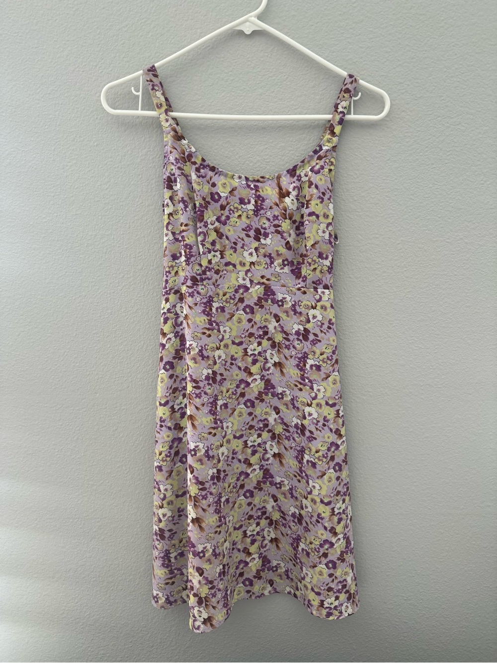 Hana Lavender and Cream Floral Midi Slip Dress